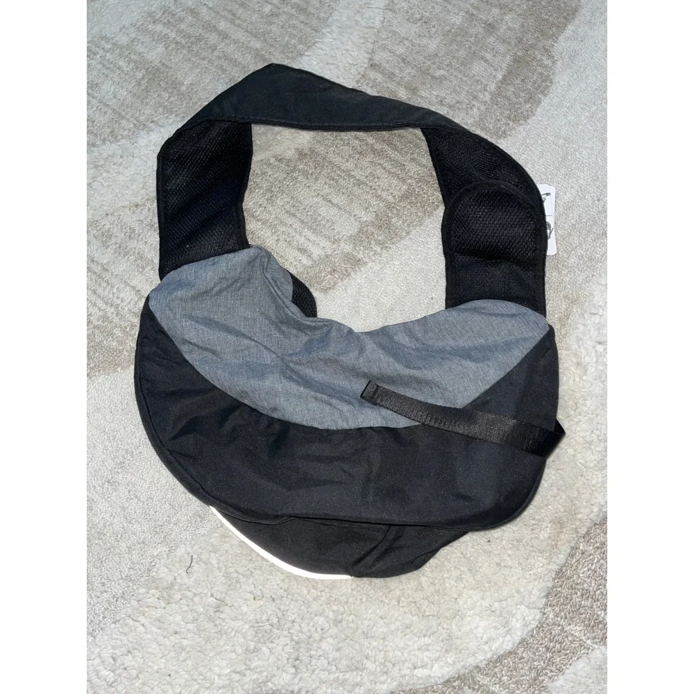 Cuby Dog Carrier Sling Grey Adjustable Hands Free Pet Shoulder Bag Small Medium